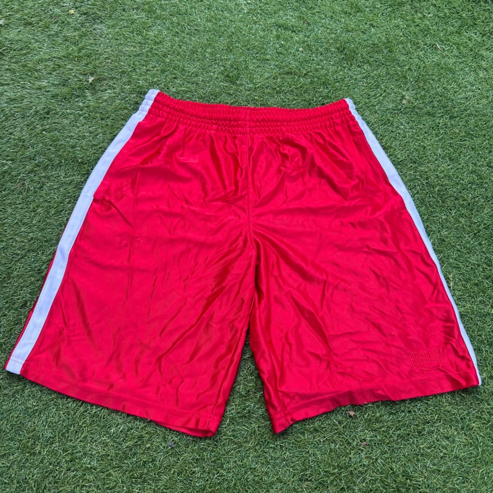 Vintage Everlast Basketball Shorts Satin Shiny Dazzle‎ Athletic Gym Mens Medium